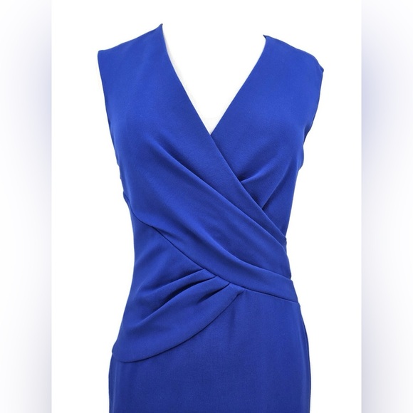 Diane Von Furstenberg Dresses & Skirts - Diane Von Furstenberg Leora Dress Womens Riviera Blue Faux Wrap Sleeveless